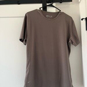BYLT Basics Taupe Short Sleeve Tee